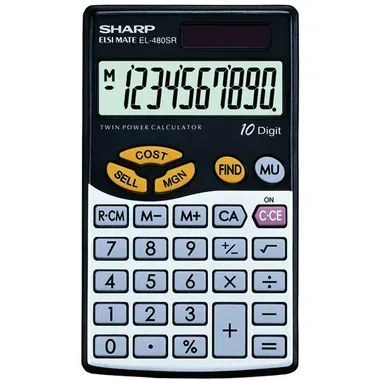 SHARP Taschenrechner kaufm&auml;nnisch 480SR