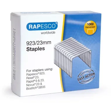 RAPESCO Heftklammern 23mm 1242 1000 St&uuml;ck verzinkt