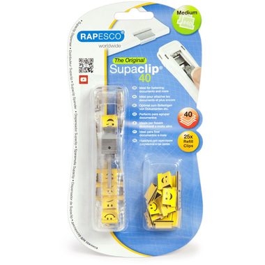 RAPESCO Clip Dispenser Emoji 1370 gelb