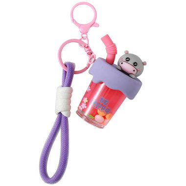 I-TOTAL Schlüsselanhänger Bubble Tea XL3081 Hippo