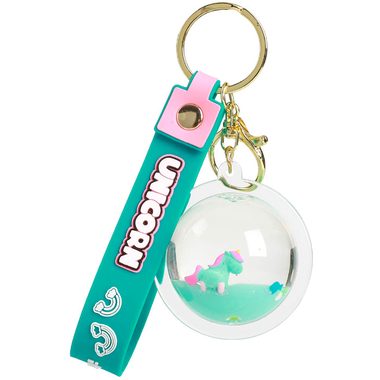I-TOTAL Schl&uuml;sselanh&auml;nger Kugel XL2793D Unicorn mint