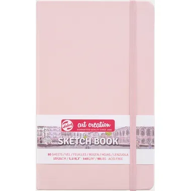 TALENS Sketchbook 13x21cm 9314012M pastellrosa 80 Seiten