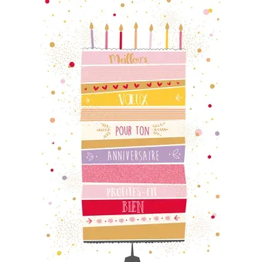 ABC Geburtstagskarte FR A4 53371 Torte