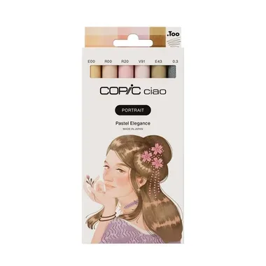 COPIC Marker Ciao Portrait Set 22075582 Pastel Elegance 6 St&uuml;ck