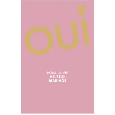 ABC Hochzeitskarte FR B6 53121 OUI