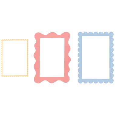 SIZZIX Stanzformen 666969 Fun Borders 9 Stück