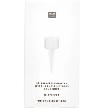 RICO DESIGN Kerzenhalter 10 Stück 400115 Transparent