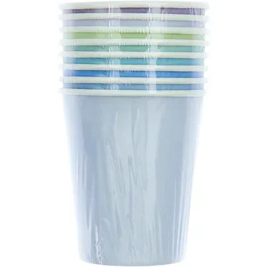 RICO DESIGN Pappbecher 250ml 401003 Ozean Mix 8 Stück