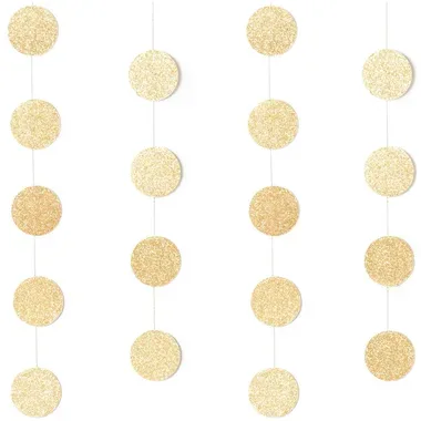 RICO DESIGN Girlande 2m 99001.84.77 Gold glitzer