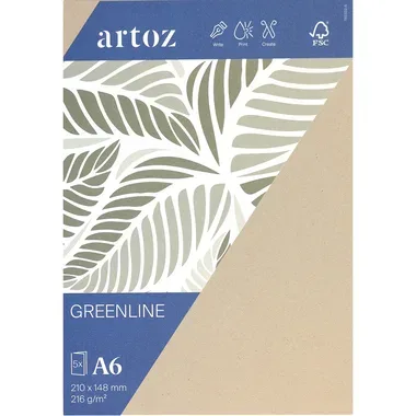 Artoz - Karten Set, DIN A6, Beige