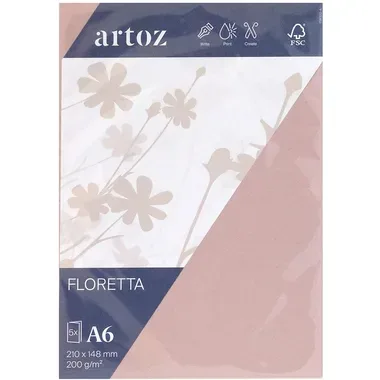 Artoz - Karten Set, 210X148MM, Hellrosa
