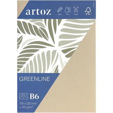 Artoz - Briefumschläge Set, B6, Beige