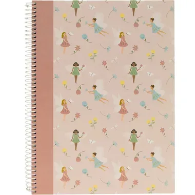 ANCOR Spiralbuch Hardcover A5 128819 Fairies Tale, kariert 80 Blatt