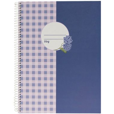 ANCOR Spiralbuch Hardcover A4 130409 Provence Vichy, liniert 80 Bl.