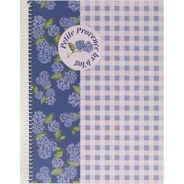 ANCOR Spiralbuch Hardcover A5 130508 Provence Flowr, kariert 80 Bl.