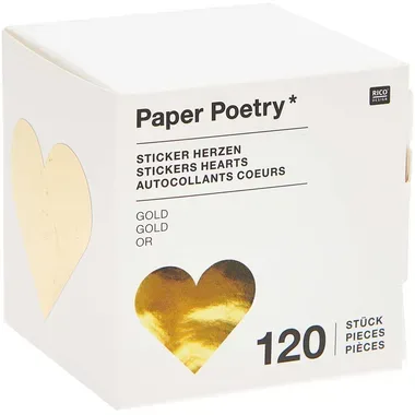 Sticker Herzen gold MIX