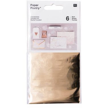 RICO DESIGN Transferfolie 9x15cm 08792.91.05 gold 6 Stück