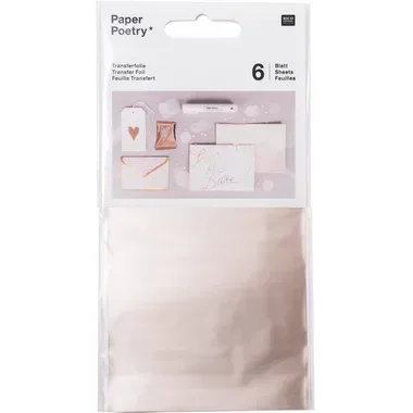 RICO DESIGN Transferfolie 9x15cm 08792.91.08 champagner 6 Stück