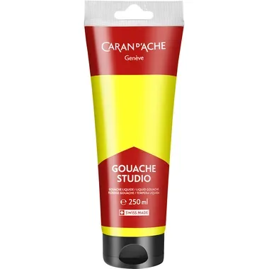 CARAN D'ACHE Deckfarbe Gouache 250ml 2331.240 zitronengelb fluo, Studio