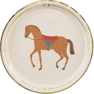 PARTYDECO Teller 23cm TPP98 Pferd 6 Stück