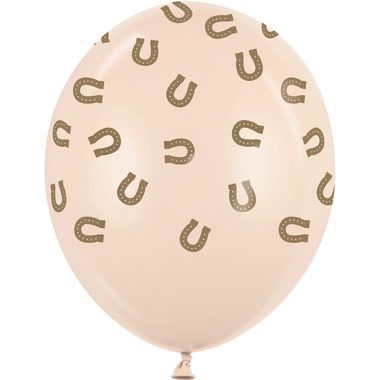 PARTYDECO Ballons 30cm SB14P3440226 Hufeisen 6 Stück