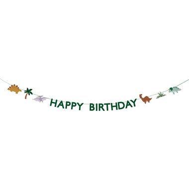 PARTYDECO Girlande Happy Birthday 4.5m GRL106 Dinoaurier