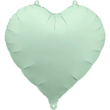 PARTYDECO Folienballon 35cm FB9T-012 Herz hellgrün