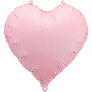 PARTYDECO Folienballon 35cm FB9T-081 Herz rosa