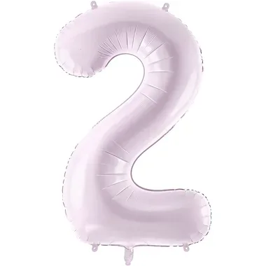 PARTYDECO Folienballon Ziffer 2 72cm FB230G-2-014 lila