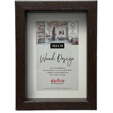 DUFCO Holz-Bilderrahmen 10.5x15cm 1610.80990 Fuji braun