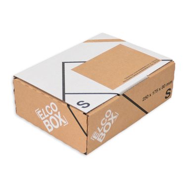 ELCO Versandtasche S 28832.25 braun/weiss 250x175x80mm
