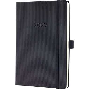 CONCEPTUM Wochennotiz-Kalender 2027 C2714 1W/2S schwarz 14.8x21.3cm