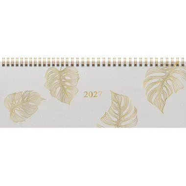 RIDOIDE Pultkalender Design Line 2027 7036311027.27 1W/2S Monstera DE 29.7x10.5cm