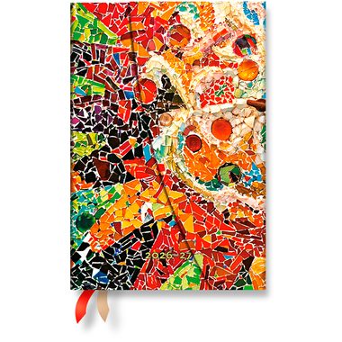 PAPERBLANKS Agenda Gaudis Sonne Mini 26/27 DD1724-1 1W/2S 18M DE HOR HC 9.5x14cm