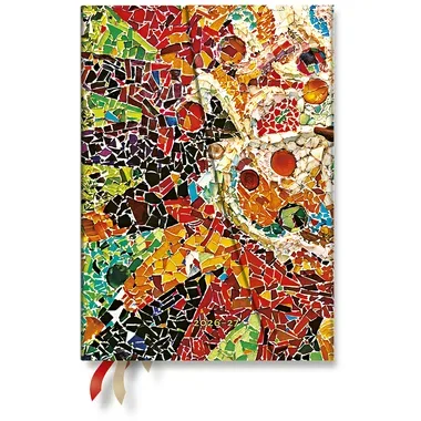 PAPERBLANKS Agenda Soleil Gaudi Midi 26/27 DF2024-1 1W/2S 13M FR HOR HC 13x18cm
