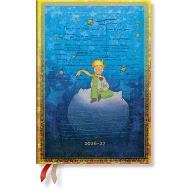 PAPERBLANKS Agenda Petit Prince Midi 26/27 DF2026-5 1W/2S 13M FR HOR HC 13x18cm