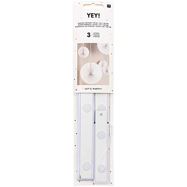 RICO DESIGN Papierfächer 20-46cm 99001.71.21 weiss 3 Stück