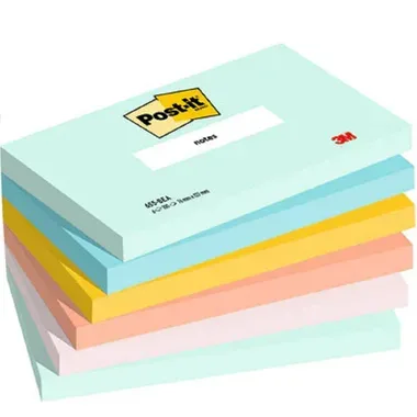 POST-IT Haftnotizen Beachside 127x76mm 655-6-BEA 5-farbig 6x100 Blatt