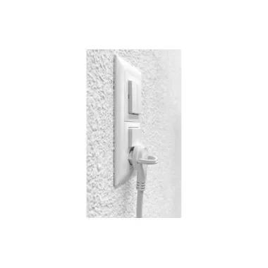 Steffen Verlängerungskabel weiss Td 3x1mm² 3m T12-T13 mit Flach-Winkelstecker