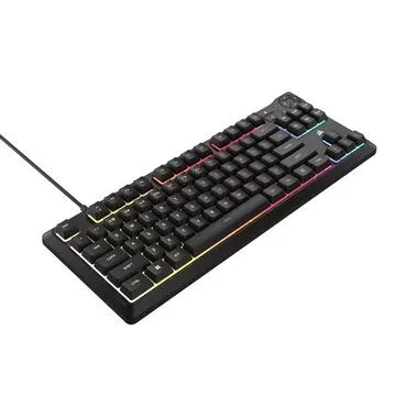 CORSAIR K55 CORE TKL RGB (CH), Gaming-Tastatur, Rubber dome, Kabelgebunden, Schwarz