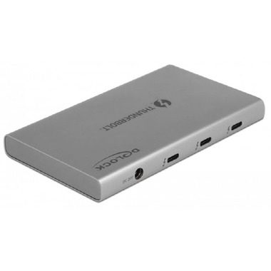 DeLock - 64157 Schnittstellen-Hub Thunderbolt 4 40000 Mbit/s Grau
