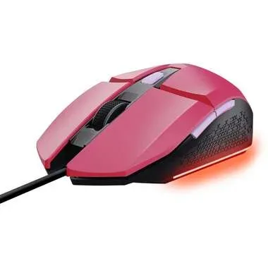 Trust GXT109P FELOX Gaming-Maus Kabelgebunden Optisch Pink 6 Tasten 6400 dpi Beleuchtet