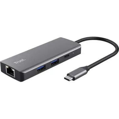 Trust USB-C® Dockingstation DALYX 6-IN-1 MULTIPORT ADAPTER Passend für Marke Dockingstations: Universal