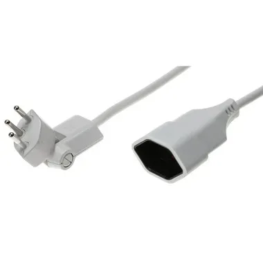 Max Hauri 129041 Strom Verlängerungskabel Weiß 3.00 m H05VV-F 3G 1,0 mm²