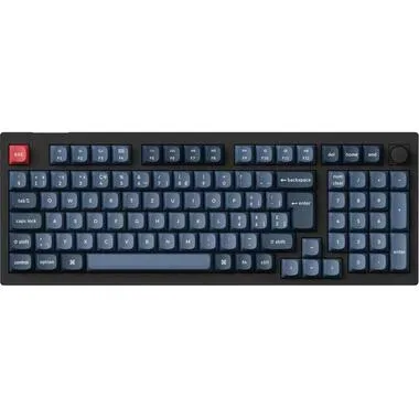 KEYCHRON V5 Max QMK Brown Switch (CH) Wireless, Gaming-Tastatur, Mechanisch, 2,4 GHz/Bluetooth 5.1/Kabelgebunden, Schwarz