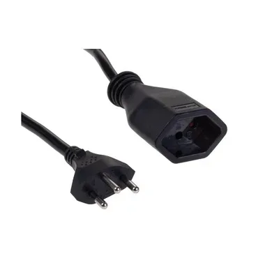 FURBER.power Verlängerungskabel T13-T12 0.5 m Schwarz