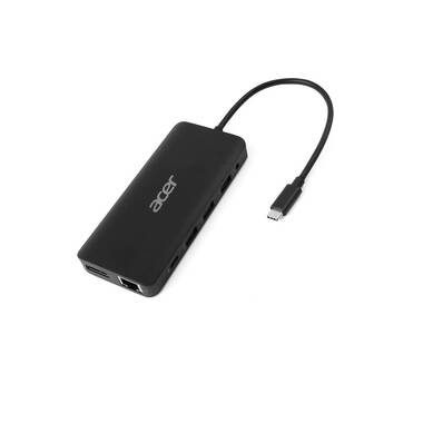 ACER 12-in-1 Dongle Mini Dockingstation USB-C, Schwarz