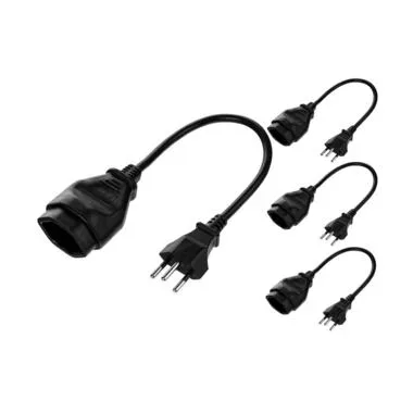 FURBER.power Verlängerungskabel T13-T12 0.2 m, 4 Stück