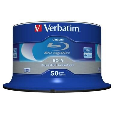 Verbatim - BD-R 25 GB, Spindel, Multicolor