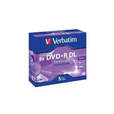 Verbatim -  DVD+R 8.5 GB Rohlinge 5 St Jewelcase